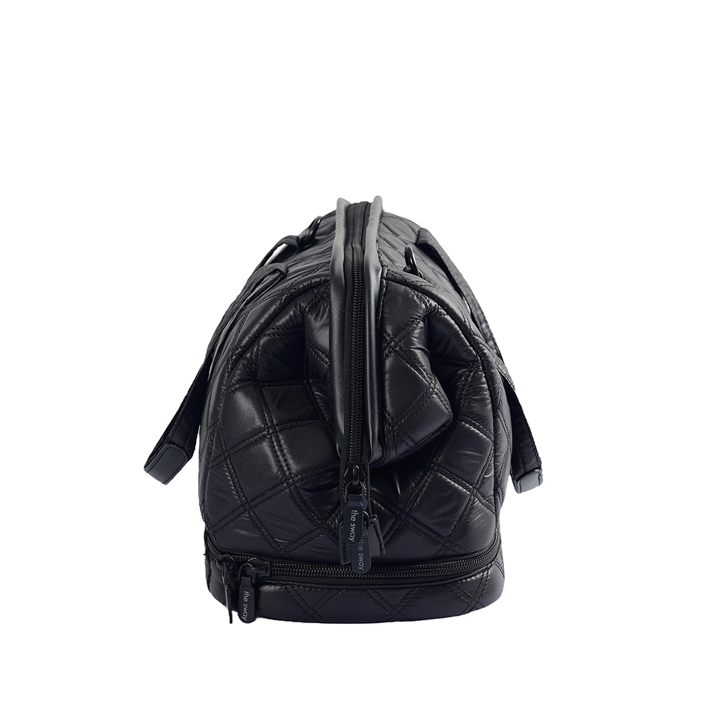 Büyük kapasiteli kabarık duffle haftasonu çantası unisex spor salonu çantası
