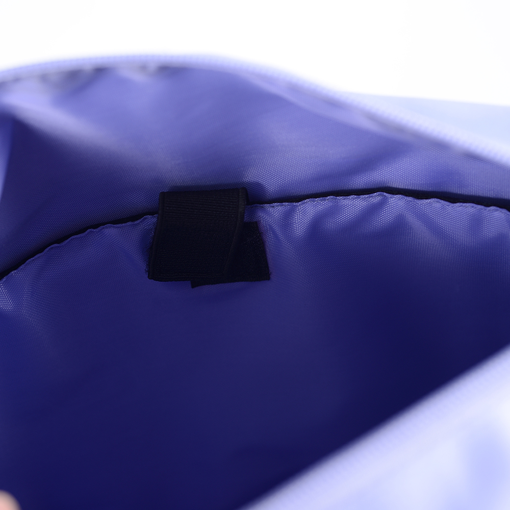 Polyester tek omuz çantası ayarlanabilir askılı dış cep kimlik cebi çantası