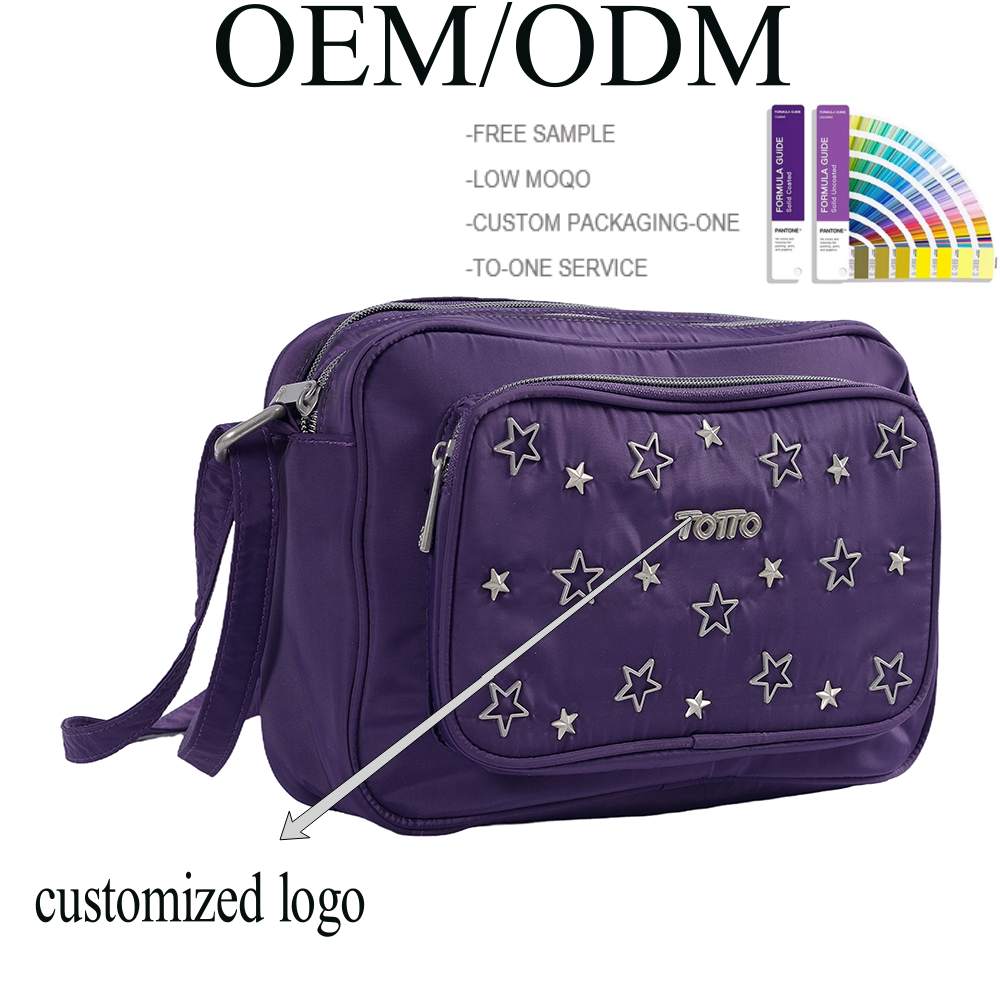 Fabrika özel tasarım ayarlanabilir askı unsex crossbody çanta kare şekli metal aksesuarlar dekorasyon